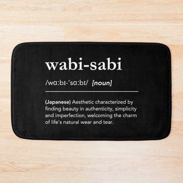 Item preview, Wabi-sabi definition, black word art. Wabi-sabi Dictionary. Japanese aesthetics. Interior design designed and sold by lagunaklein.