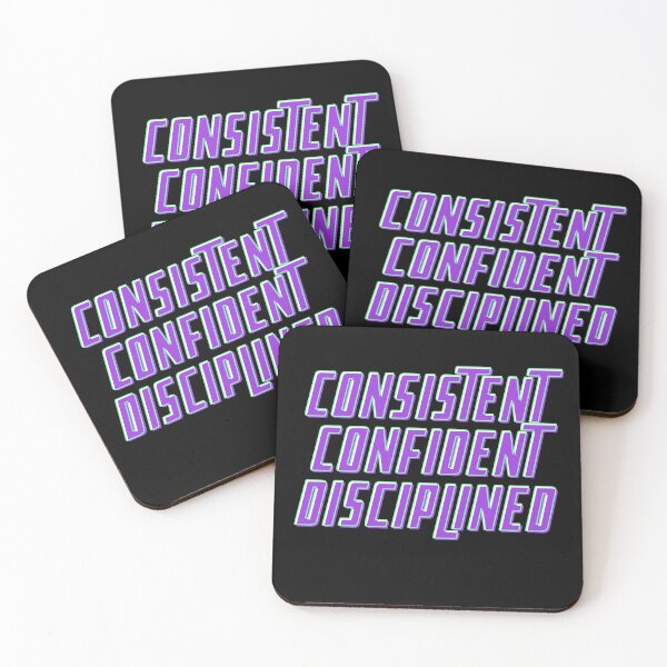 Item preview, Constistent Confident Disciplined designed and sold by VasiljevichShop.