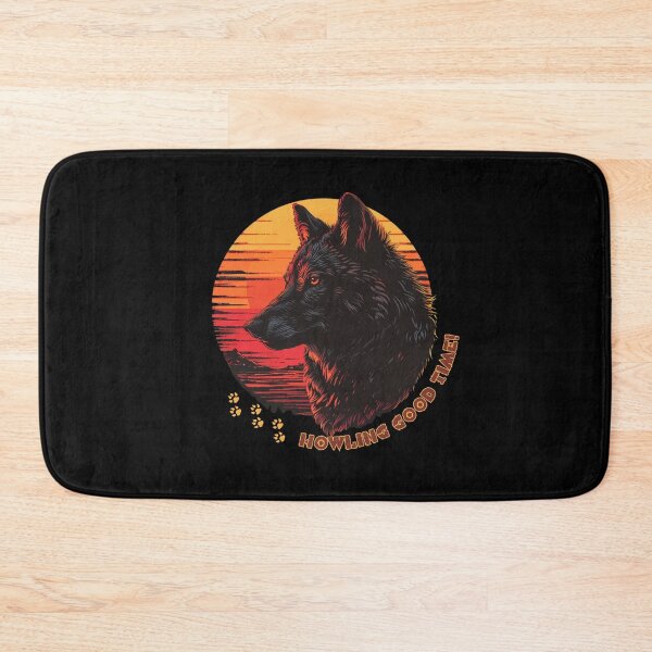Item preview, Sunset Japanese Wolf Head: Majestic Wildlife Art designed and sold by zax454.