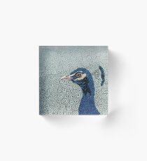 As Proud As A Peacock Acrylic Block