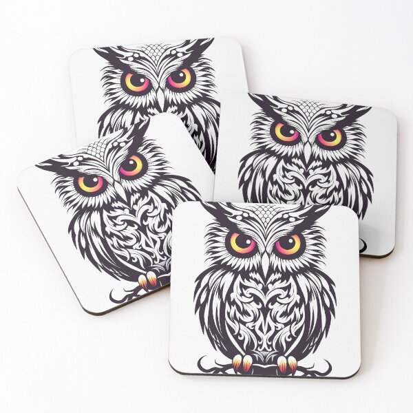 Item preview, Owl Image - Stenciled Owl on White. designed and sold by VTcountrydigital.
