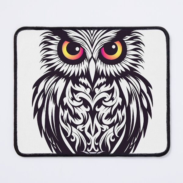 Item preview, Owl Image - Stenciled Owl on White. designed and sold by VTcountrydigital.