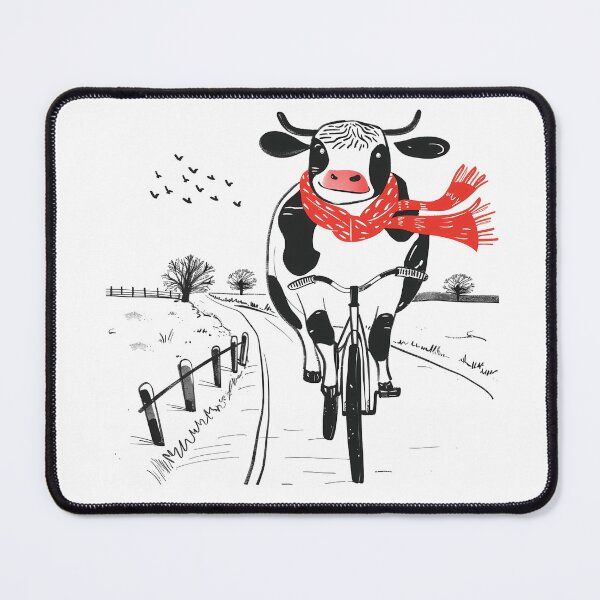Item preview, Rustic Ride: Cow in Red Scarf designed and sold by NatureStyle555.