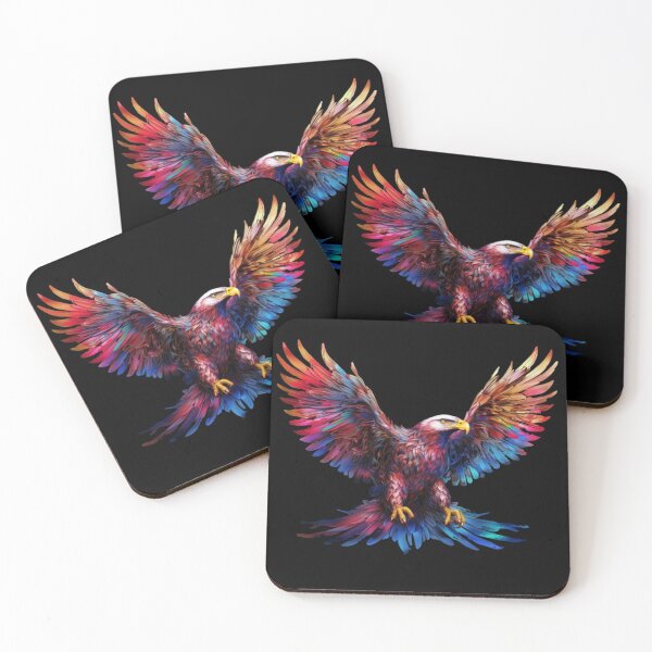 Item preview, A multicolored eagle, wings outstretched designed and sold by The-Gifted.