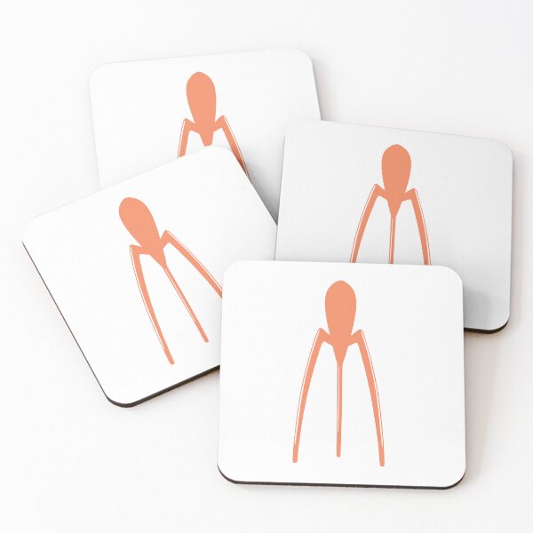 Aperçu de l'œuvre Philippe Starck Juicy Salif en silhouette orange - Conception de produits créée et vendue par SLGA-Designs.