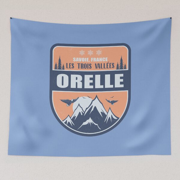 Item preview, Orelle France Vintage Winter Skiing Design designed and sold by CynthiaGraphics.