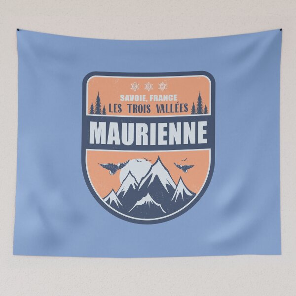 Item preview, Maurienne France Vintage Winter Skiing Design designed and sold by CynthiaGraphics.