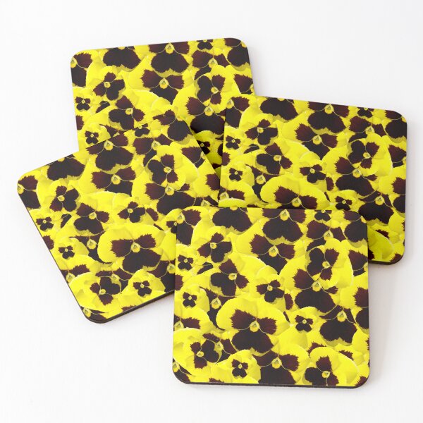 Item preview, "Sun-Kissed Splendor: Golden Yellow Pansies" designed and sold by A-Work-Of-Art.