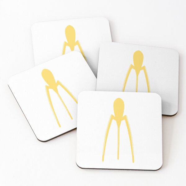 Aperçu de l'œuvre Philippe Starck Juicy Salif en silhouette jaune - Conception de produits créée et vendue par SLGA-Designs.