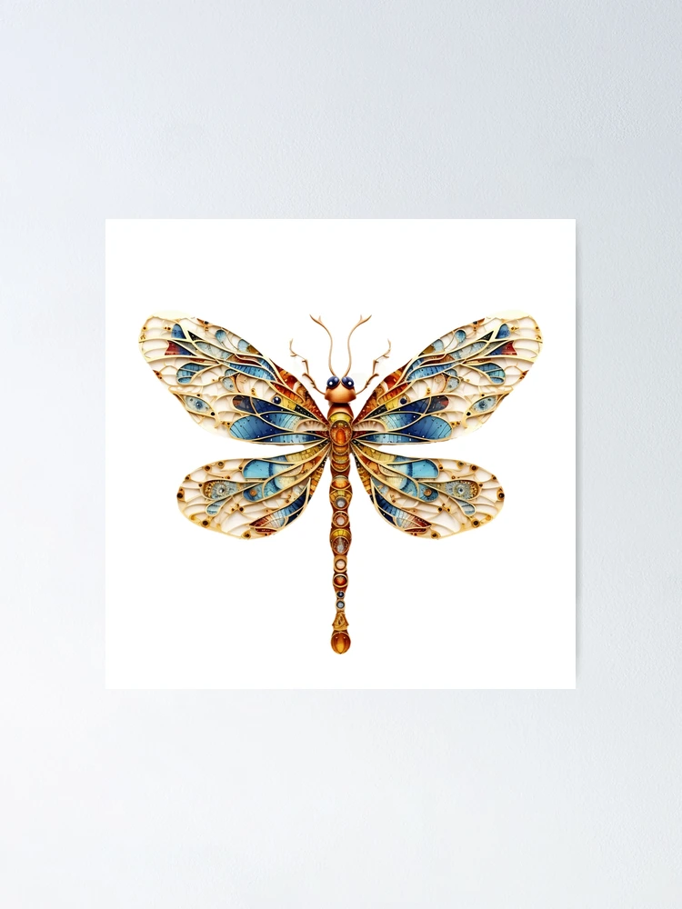 Thumbnail 1 of 3, Poster, Funky Dragon Fly designed and sold by RENcraft.
