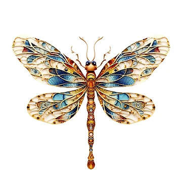 Artwork thumbnail, Funky Dragon Fly by RENcraft