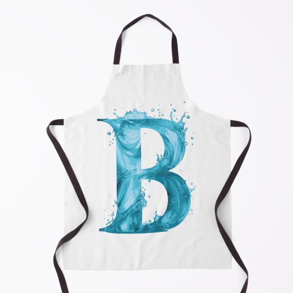 Item preview, "Minimalistic Elegance: Water-Inspired Letter "B" - Marine Conservation Symbol" designed and sold by EcoArtShop.