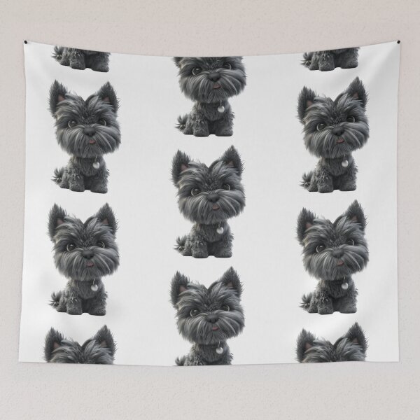 Item preview, Cute Black schnauzer puppy dog designed and sold by Passionac.