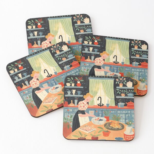 Item preview, Mary Blair Inspired Cooking in a Country Kitchen designed and sold by Offset Vinyl Film.