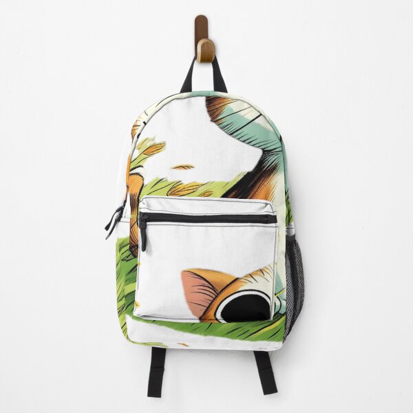 Item preview, A cat sitting and smiling with eyes shaped like the letter i. It is enjoying the breeze in the middle of a grass field. Draw in illustration style with no background. designed and sold by meesub.