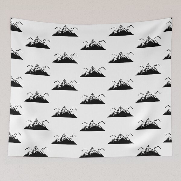 Item preview, Mountains with clouds designed and sold by ArtAlexDesign.