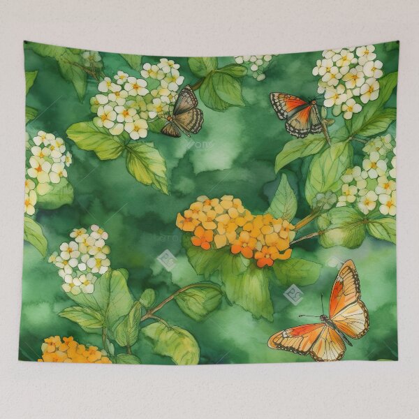 Item preview, lantana flowers  designed and sold by elegantpaterns.