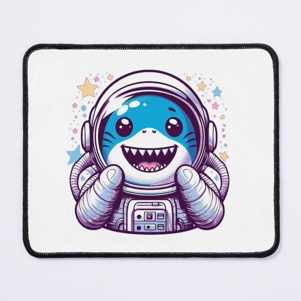 Item preview, "Happy Shark Astronaut: Swimming Among the Stars" designed and sold by Pearlsiwa.