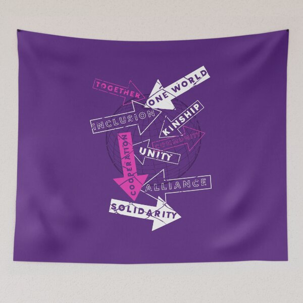 Item preview, United Voices - Global Unity and Solidarity Graphic designed and sold by Sir Meow Meow.
