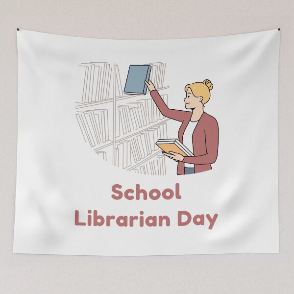 Item preview, School Librarian Day designed and sold by Simo0455.