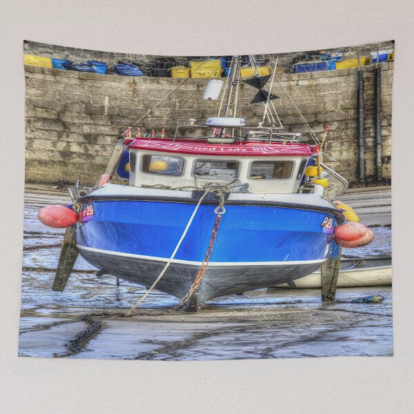 Item preview, Fishing Boat Newquay Harbour designed and sold by Londonimages.