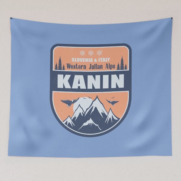 Item preview, Kanin Julian Alps Vintage Winter Skiing Design designed and sold by CynthiaGraphics.