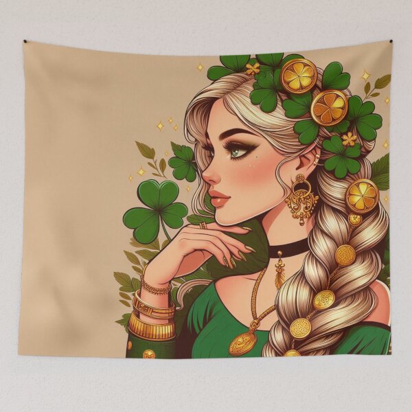 Item preview, Italian Belle: Shamrock Crowned designed and sold by LyssasMindArt.