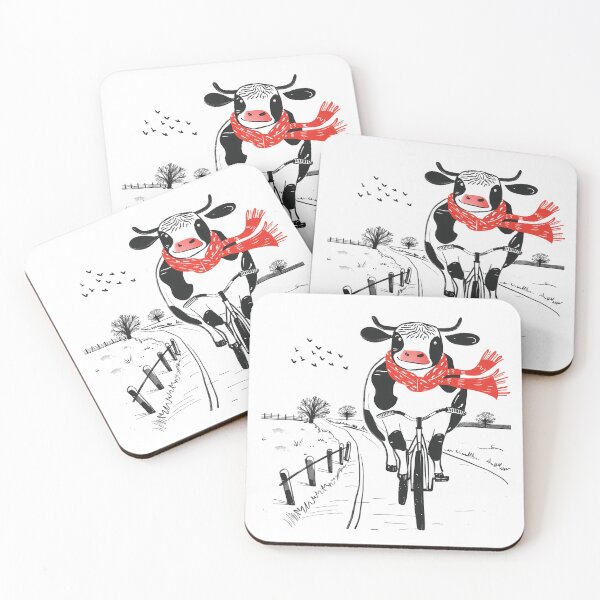 Item preview, Rustic Ride: Cow in Red Scarf designed and sold by NatureStyle555.