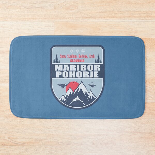 Item preview, Maribor Pohorje Slovenia Vintage Winter Skiing Design designed and sold by CynthiaGraphics.