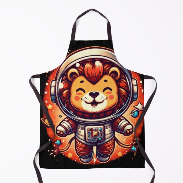 Item preview, "Happy Lion Astronaut: King of the Cosmos" designed and sold by Pearlsiwa.