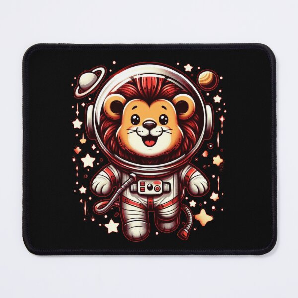 Item preview, "Happy Lion Astronaut: King of the Cosmos" designed and sold by Pearlsiwa.
