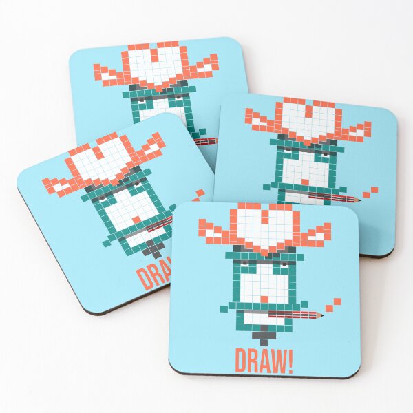 Item preview, Draw! Gift for a Cowboy who loves Pixel Art or gift for procrastinating Artist who can't get motivated to start that Drawing - pencil version! designed and sold by stuinflipflops.