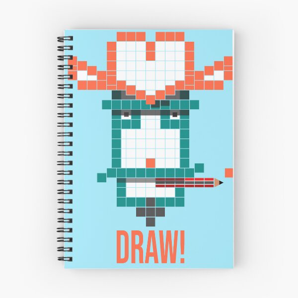Item preview, Draw! Gift for a Cowboy who loves Pixel Art or gift for procrastinating Artist who can't get motivated to start that Drawing - pencil version! designed and sold by stuinflipflops.