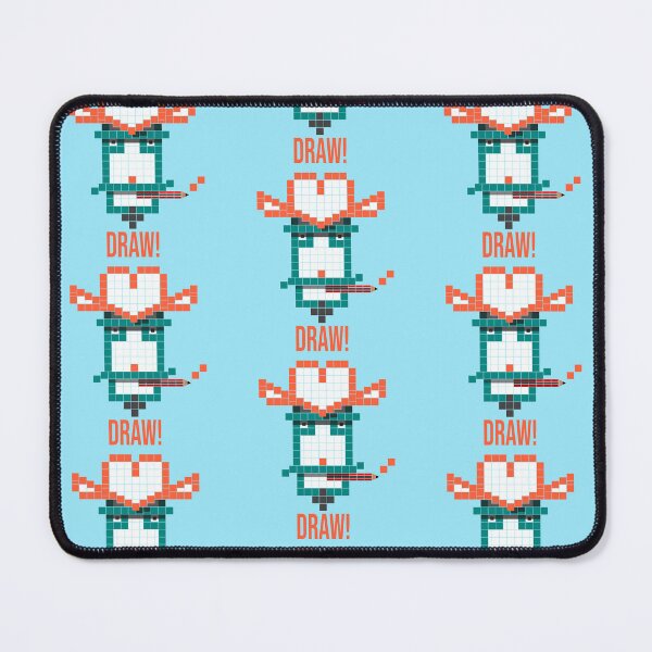 Item preview, Draw! Gift for a Cowboy who loves Pixel Art or gift for procrastinating Artist who can't get motivated to start that Drawing - pencil version! designed and sold by stuinflipflops.