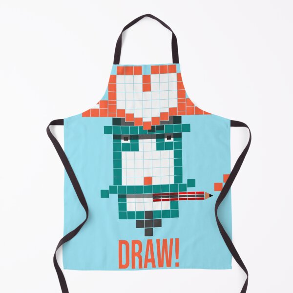 Item preview, Draw! Gift for a Cowboy who loves Pixel Art or gift for procrastinating Artist who can't get motivated to start that Drawing - pencil version! designed and sold by stuinflipflops.