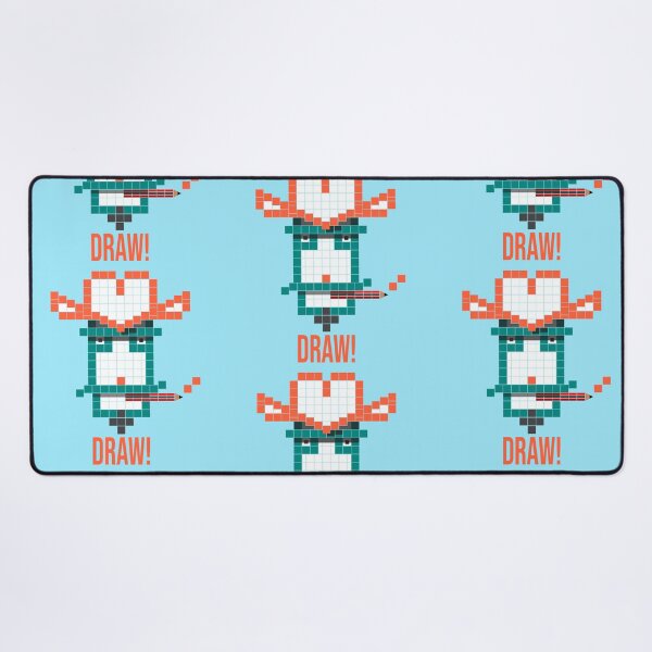 Item preview, Draw! Gift for a Cowboy who loves Pixel Art or gift for procrastinating Artist who can't get motivated to start that Drawing - pencil version! designed and sold by stuinflipflops.