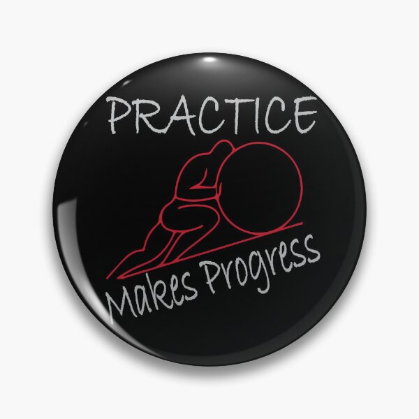 Item preview, Motivational Positive Quote Practice Makes Progress Gifts designed and sold by MAEN00.