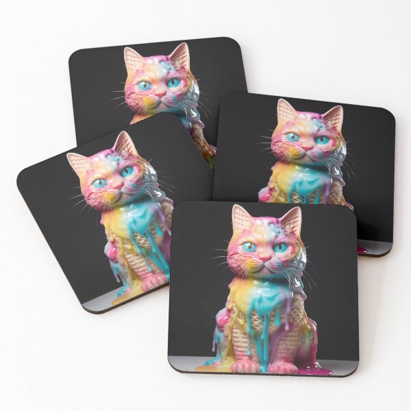 Item preview, Cat Ice cream art designed and sold by nomiraclehere.