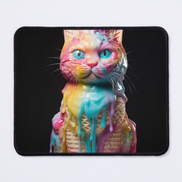 Item preview, Cat Ice cream art designed and sold by nomiraclehere.