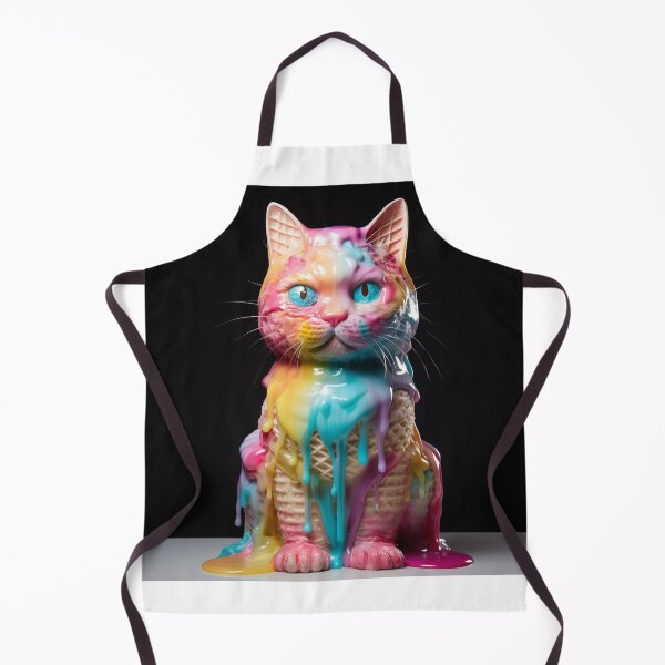Item preview, Cat Ice cream art designed and sold by nomiraclehere.