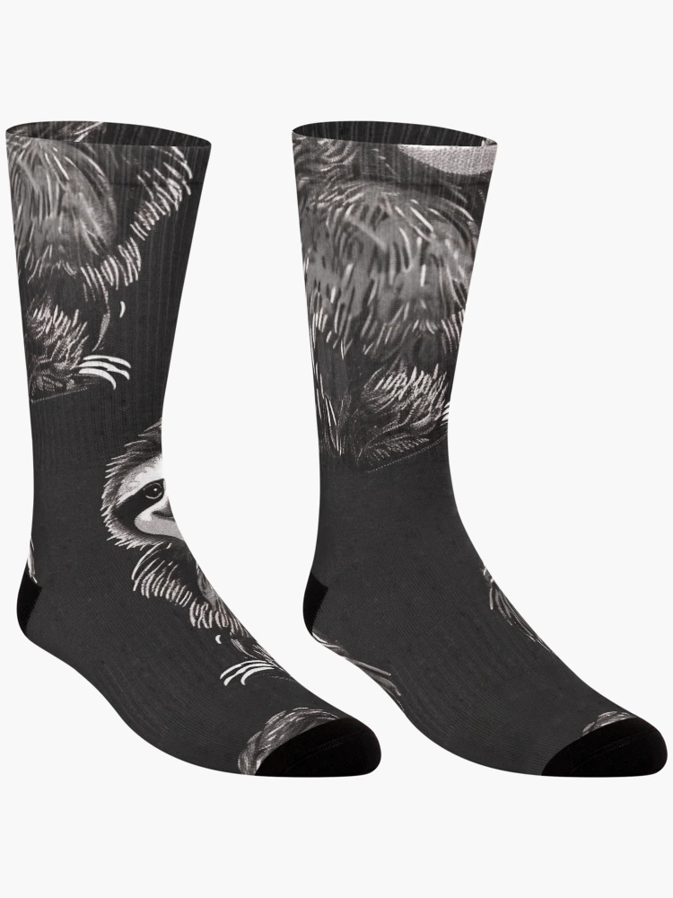 Thumbnail 3 of 5, Socks, Tiled Sloth Pattern designed and sold by dcrc.