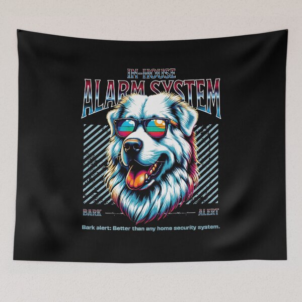 Item preview, Bark Alert Pyrenean Mountain Dog designed and sold by RedDesignSyc.