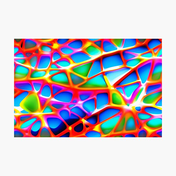 Item preview, Neon Abstract 4 designed and sold by Zendragon-Store.