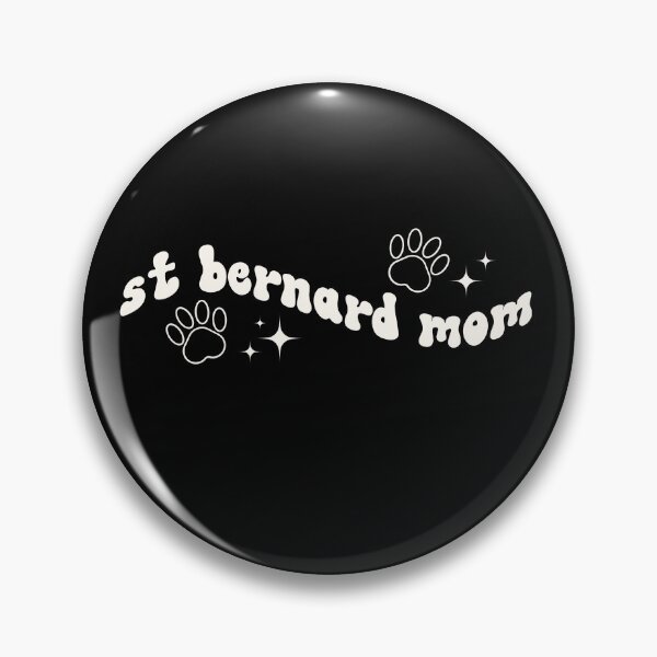 Item preview, St Bernard Dog Mom Retro Graphic Cream White designed and sold by shopfashionnerd.