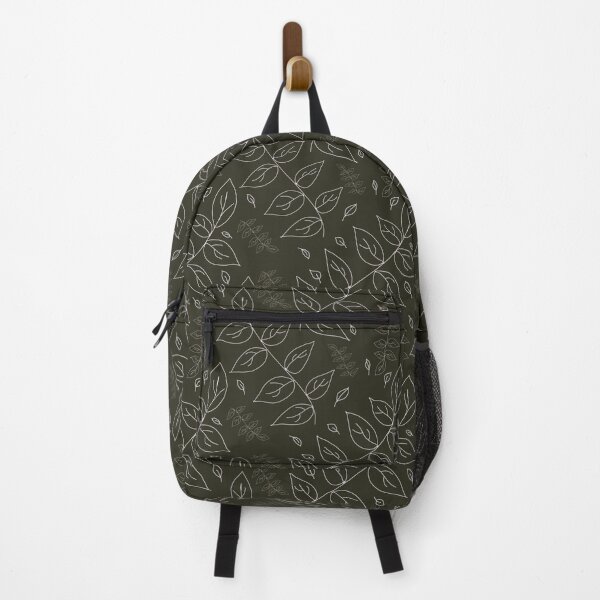 Item preview, Olive Green Modern Leaf Pattern designed and sold by Alpha Naomi Designs.