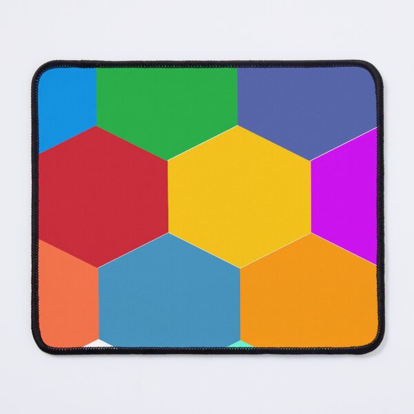 Item preview, Multicolored hexagonal art customized  designed and sold by theparkfact0.