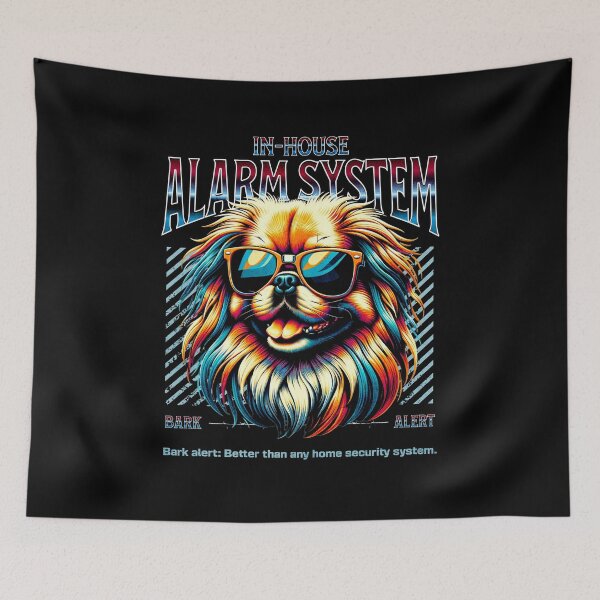 Item preview, Bark Alert Pekingese Dog designed and sold by RedDesignSyc.