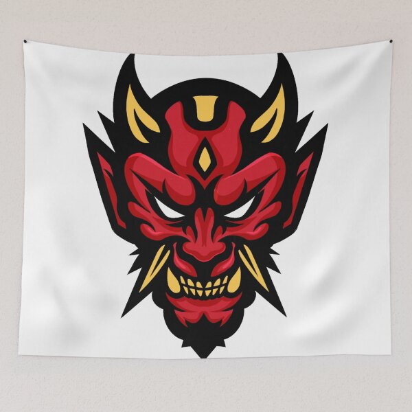 Item preview, Japanese oni demon mask designed and sold by charliedoom.