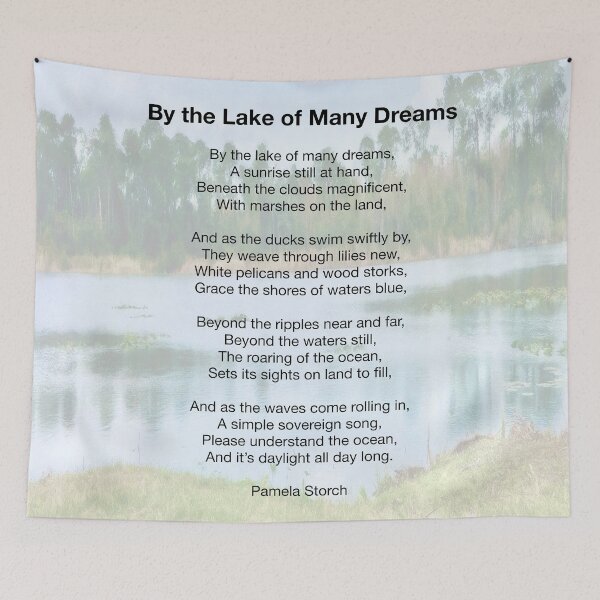 Item preview, By the Lake of Many Dreams Poem designed and sold by Pamela Storch.
