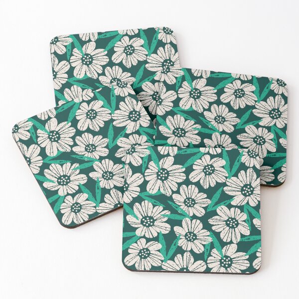 Item preview, Green grunge wildflowers - Mountain Avens Flowers designed and sold by EliveraDesigns.